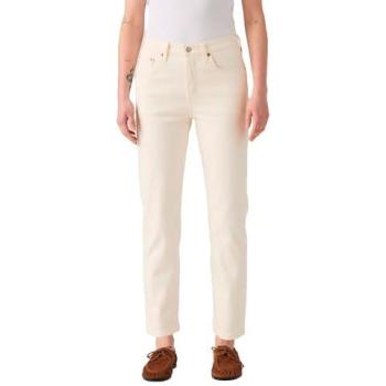 Levi's 501 Crop Beige Denim Casual para Mujer