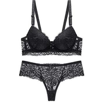 SHEKINI Trägerloser Push Up BH und Dessous Set