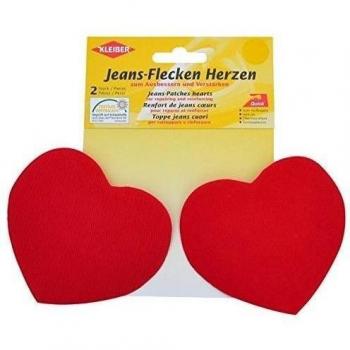 KLEIBER Patchs thermocollants Coeur pour jeans (rouge)