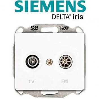 Prise TV/FM SIEMENS Delta Iris 2P+T