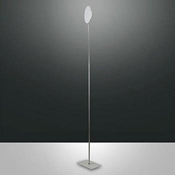 Lichtkugel Fabas Fullmoon – Weiße LED-Stehleuchte