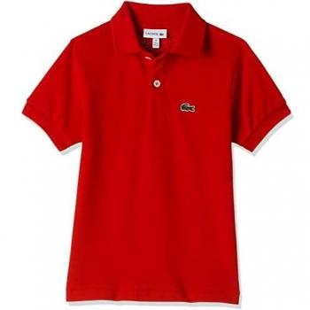 Polo Unisex Lacoste Rossa per Bambini