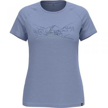 Ascent Wool Camiseta Odlo Azul M Mujer