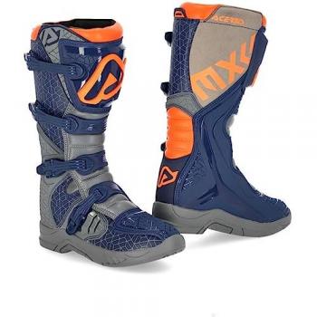 Acerbis X-Team Stivali Motocross Blu Grigio Taglia 42