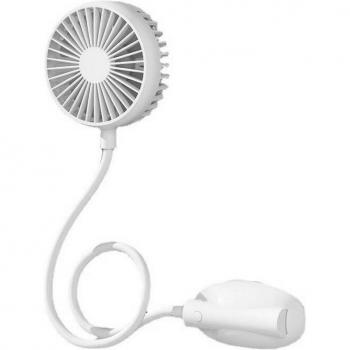 WS13 Ventilador de Cuello, Mini Accesorio Manos Libres, Recargable por USB, Enfriador de Aire