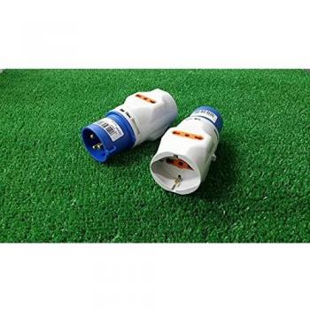 Spina CEE con 2 Prese Bipasso Schuko IP20