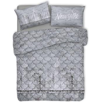 Trapuntino Elegante Design New York Grigio, Modello Standard, Unico