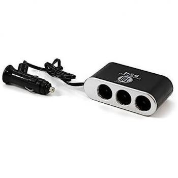 ALL Ride USB-Steckdose 3er Set mit Schalter, 12/24V, selbstklebend