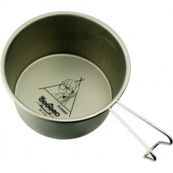 Katari Shoji Chiaki Ogaki 480ml Titanium Camp Cup with Scale – Japan Made