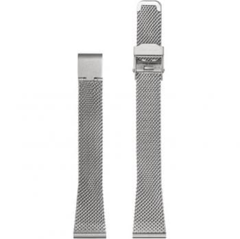 Komono 12‑Mesh Uhrenschnur – poliertes Stahlmaterial, weiß