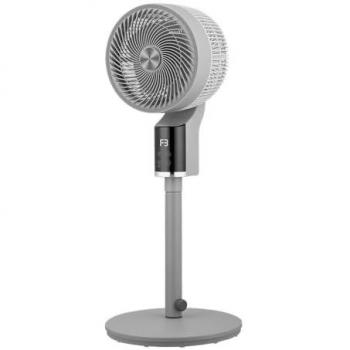 Ventilatore a Piantana 50W 3Velosc. Oscillazione 33x33cm Cromo Display Timer Telecomando – Fabrilamp