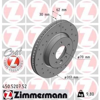 ZIMMERMANN 450.5207.52 Freio de disco