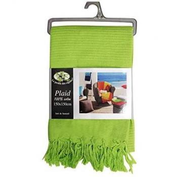 Couverture en Laine Mélangée aux Reflets d'Or Jeté de Fauteuil, 150 x 150 cm