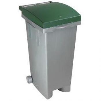 LED Contenedor Jardin Maiol 80L CVS80 Verde y Gris con Ruedas