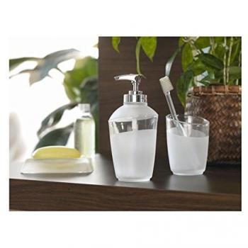 Spirella Level, Distributeur de Savon Transparent – 16 × 7 × 7 cm