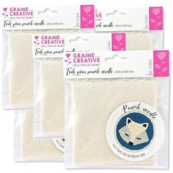 Ensemble de 5 toiles Punch Needle 25 cm