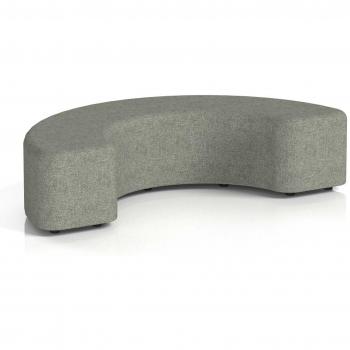 Office Breakout Harlestone 180° Stool with Rivet Fabric, Vitreous Finish
