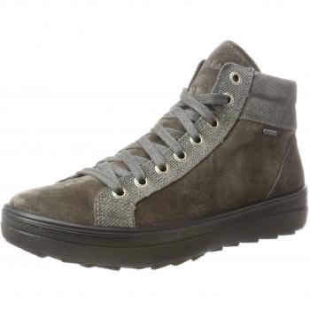 Legero Damen Mira Hohe Sneaker, Grau (Stone), 4 UK