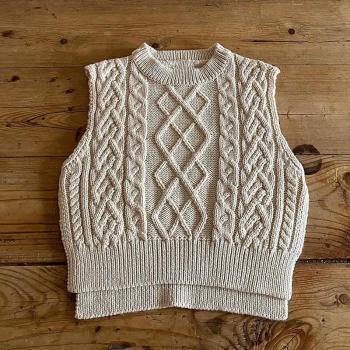 Gilet en coton sans manches pour bébé fille