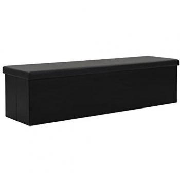 Cassapanca Contenitore Nero 150x38x38 cm