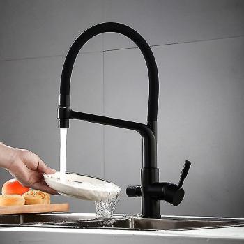 Grifo de Cocina de Latón con Filtro Integrado