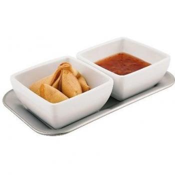Juego de mesa y copas de melamina