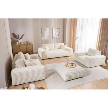 Mollis S‑STYLE Hocker – Beige, 88 × 39 cm