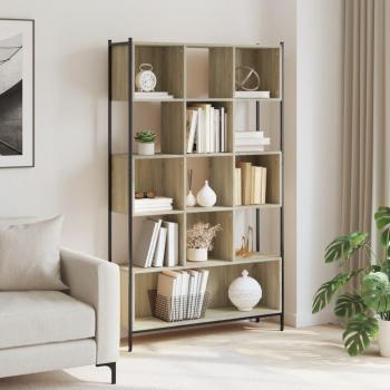 Bookcase Sonoma Oak 102x28x172 cm Engineered Wood vidaXL