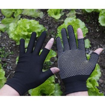 Guantes de Yoga y Ciclismo, 2 Pares, Transpirables, Medio Dedo