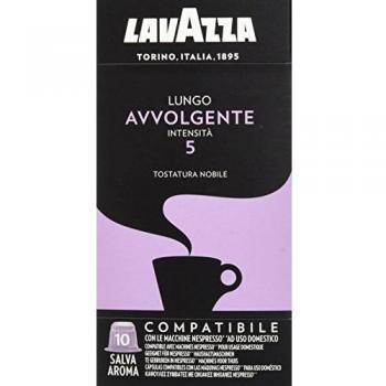 Cápsulas Lavazza para Nespresso, Lungo Avvolgente, 10 cápsulas