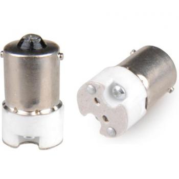 BA15S to MR16 Socket Adapter for GU5.3 G4 G5 Lamps