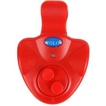 Alarma Clip LED Negra – Luz de Mordedura en Cañas de Pesca