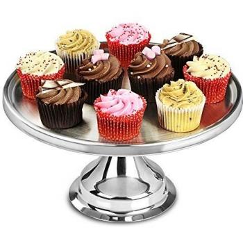 Premium Stainless Steel 12-Inch Cake Showcase