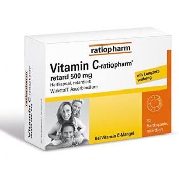 Ratiopharm Vitamin C Retard 500mg, 30 Hartkapseln