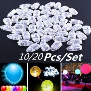 20pcs Multi-Colored LED Balloon Light Set for Party Supplies