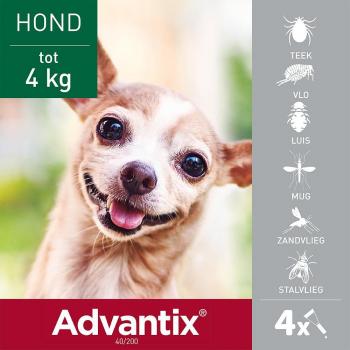 Bayer Advantix 40 hond (<4 Kg)