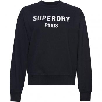 Prenda negra con estilo deportivo Superdry Sport Luxe para mujer