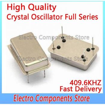 Cristal oscilador DIP-4 409.600 KHz, 2 unidades, vibración completa