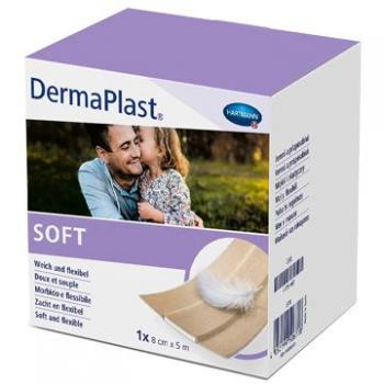 Dermaplast Soft 8 cm x 5 m Wundpflaster