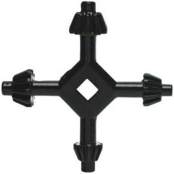 Clé de mandrin 4 voies métal pour perceuse 3/8 1/2 3/4 1