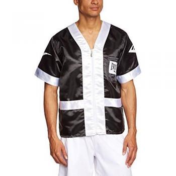 Everlast Erwachsene Satin-Corner-Jacket (Schwarz/Weiß) – M