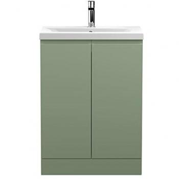 Hudson Reed Urban 610mm Free-standing Single Vanity Unit Satin Green