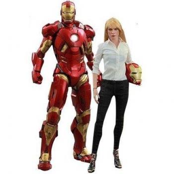 Marvel Iron Man 3 Pepper Potts & Mark 9 Deluxe 30 cm Figure – Hot Toys
