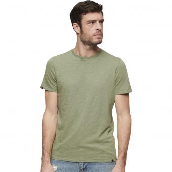 T-shirt col rond flammé vert homme taille S