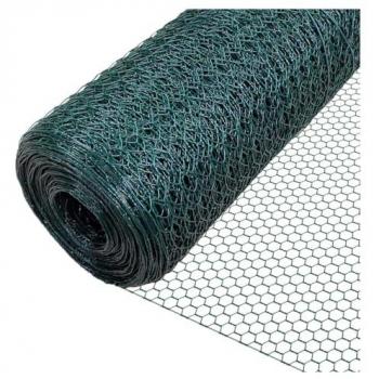 Rete metallica plastificata 1×3 m a maglia esagonale 19 mm (triple) – Recinzione