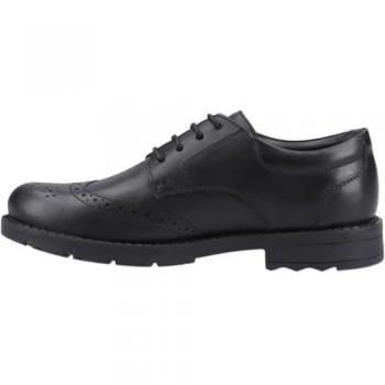 Leren Hush Puppies Brian Senior Zwarte Herenschoenen