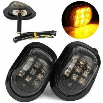 Luces Intermitentes Empotradas Ámbar para Motocicletas (2 uds)