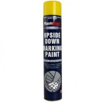 Plastikote Upside Down Marking Paint Yellow Aerosol 6002 750ml