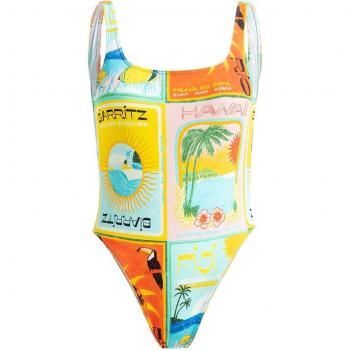 Costume Roxy Atlas ERJX103722 – Donna in Giallo, Blu, Rosa, Arancione e Verde