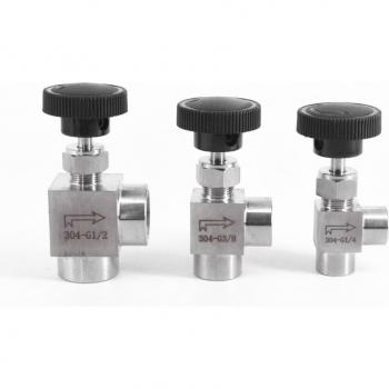 Aiguille Angle Vanne Grue 1/2 BSP NPT Femelle 304 Inox, Contrôle Débit 915 PSI